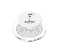 Parigi Francia Vintage Skyline Retro Grafica PopSockets PopGrip per MagSafe