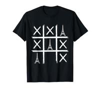 Parigi Francia Vintage Tic-Tac-Toe Maglietta