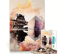 Parigi in acquerello Puzzle da 1000 pezzi per ragazzi Gioco di intelletto, attività per stare insieme, taglio di qualità, regalo memorabile (38x52cm)