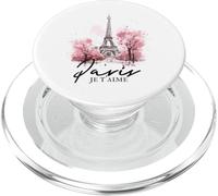 Parigi Je T'aime Torre Eiffel Rosa Francia Parigi Souvenir PopSockets PopGrip per MagSafe