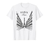 Parigi Lovers Vintage Torre Eiffel City of Love Donne Parigi Maglietta