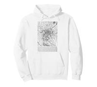 Parigi Mappa Vintage Parig Felpa con Cappuccio