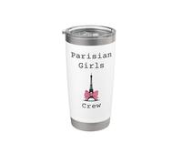Parigi Parigi BFF Viaggio Torre Eiffel Amici Studio All'estero Bicchiere termico in acciaio inox doppia parete