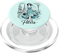 Parigi Passeggiata Notturna Art Romantico Donne Parigi Torre Eiffel PopSockets PopGrip per MagSafe