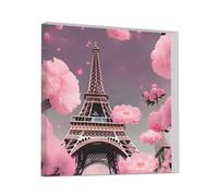 Parigi Street Torre Eiffel Rosso Stampa Floreale Acrilico Regali Decor Home Signs Matrimoni Memoriali Scrivanie Ufficio Cuore Personalizzato