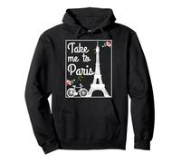 Parigi Take Me To France Vintage Torre Eiffel Souvenir Regalo Felpa con Cappuccio