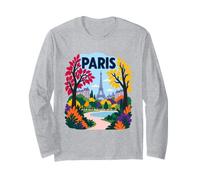Parigi Torre Eiffel Fr Maglia a Manica