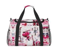 Parigi Torre Eiffel Francia Borsone da Viaggio Grande Pieghevole Impermeabile Pernottamento Borsa Spiaggia Nuoto Piscina Sport Palestra