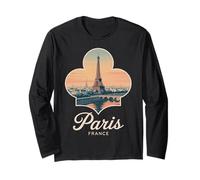 Parigi Torre Eiffel Francia Souvenir Viaggio Poster Arte Maglia a Manica