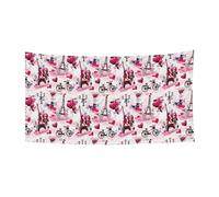 Parigi Torre Eiffel Francia, stampa festiva festiva banner decorativo compleanno anniversario matrimonio appendere interni ed esterni