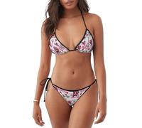 Parigi Torre Eiffel Francia Stampa Leggero Donne Bikini Costume Da Bagno Due Pezzi Beachwear Estate Attività Subacquee, Nero , M