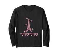 Parigi Torre Eiffel Viaggi Amore Rosa Studio All'estero Matrim Maglia a Manica