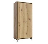 PARII Armadio guardaroba 2 ante 89x196 cm in legno design contemporaneo legno naturale
