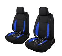 Pariitadin Coprisedili impermeabili per auto, 2 sedili anteriori, coprisedili in neoprene per auto, universali per la maggior parte delle auto, berlina, furgone, SUV (nero/blu)
