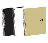 Paris 2024 Set di 5 quaderni A5 a righe, 7 mm, 180 pagine, 90 g, rilegatura integrale, copertina carta, colori assortiti