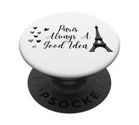 Paris Always A Good Idea Eiffel Tower in France PopSockets PopGrip Adesivo