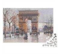 Paris Arc De Triomphe Colourful Winter Deer 1000 Pieces Jigsaws Adults And Children Fun Activity for Rainy Days 38x26cm/1000pcs