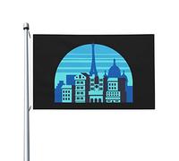 Paris Bandiera Da Esterno Durevole Bandiera Moda Banner 90X150Cm Per Casa Prato Balcone