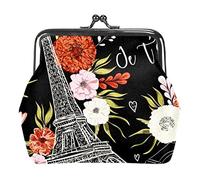 Paris Black Eiffel Tower Portamonete Portafogli Vintage Pouch Borse per regalo