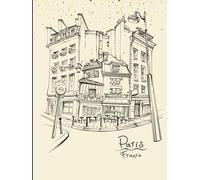 Paris Cafe: A Chic Journal Notebook for Thoughts Dream and Daily News - Hardcover with Cream Paper