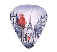 Paris City Tree Eiffel Tower Art StOlmx - Set di plettri, stampa completa, 3 spessori disponibili