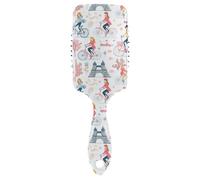 Paris Cycle Semplice Doodle amichevole massaggio dei capelli Progettato cuoio capelluto massaggiatore spazzola per capelli lisci con manico ergonomico cepillo para cabello rizado