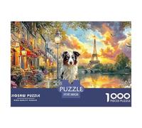 Paris Dog SceneEngaging 1000-Piece Jigsaw Puzzles for Adults Featuring Challenging Educational Games for Both Women And Men - A Fantastic Collaborative Activity for Adults And Kids Age 12 Years And U