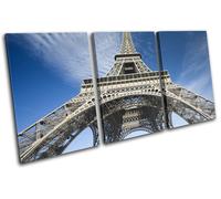 Paris Eiffel Tower Cityscape Architecture TREBLE TELA parete arte foto stampa