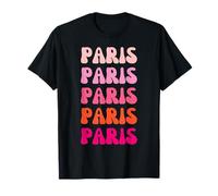 Paris First Name Minimalist Design Maglietta