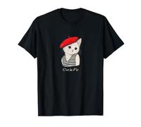 Paris France C'Est La Vie - Vestito da Donna con Gatto Francese Maglietta