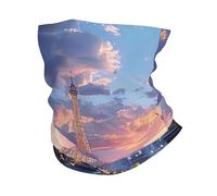 Paris France Eiffel Tower Romantic Cityscape Beautiful Uomo Donna Headwrap Antivento Decorazione Facciale Sportiva Sciarpa A Mezza Faccia per Arrampicata Campeggio Adulto
