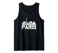 Paris France Eiffel Tower Skyline Graphic Tee Shirts, Paris Canotta