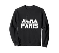 Paris France Eiffel Tower Skyline Graphic Tee Shirts, Paris Felpa