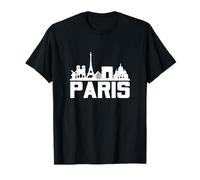 Paris France Eiffel Tower Skyline Graphic Tee Shirts, Paris Maglietta