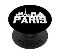 Paris France Eiffel Tower Skyline Graphic Tee shirts, Paris PopSockets PopGrip Adesivo