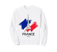 Paris France Flag & Eiffel Tower Graphic Tee Shirts, Paris Felpa