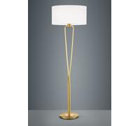 PARIS II PIANTANA OTTONE SATINATO CON PARALUME ED INTERRUTTORE H. 160CM ATTACCO E27