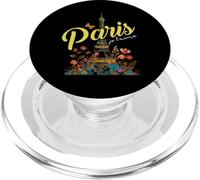 Paris Je T'aime Floral Torre Eiffel Francia souvenir francesi PopSockets PopGrip per MagSafe
