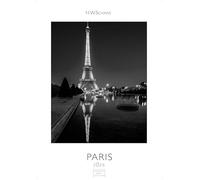 Paris Kalender schwarz-weiss 2026 59x42cm Grosses Format - Stilvoller Paris Schwarz-Weiß Kalender 2026 - Ideal für Kunst- und Reisefreunde
