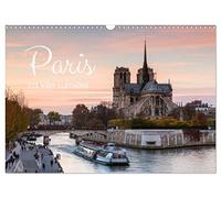 Paris - La Ville Lumière (Wandkalender 2026 DIN A3 quer), CALVENDO Monatskalender: Wahrzeichen und ungesehene Ausblicke auf Paris