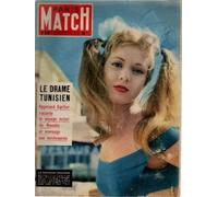 Paris match n° 280: le drame tunisien -la princesse gauloise elena portello -le clairon d'indochine sonne la paix et l'adieu -bobet vainqueur du tour de france -napoléon à sainte-hélène -geneviève galard décoré de la médaille de la liberté -