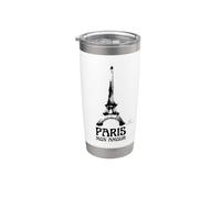 Paris Mon Amour - Torre Eiffel Artistica Inchiostro Juliart Bicchiere termico in acciaio inox doppia parete