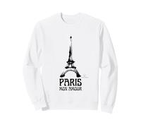 Paris Mon Amour - Torre Eiffel Grafica Artistica a Pennello Felpa