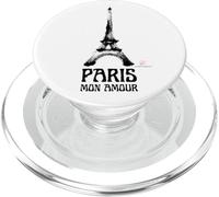 Paris Mon Amour - Torre Eiffel Grafica Artistica a Pennello PopSockets PopGrip per MagSafe