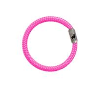 Paris Montana Bracciale in corda nautica da 6 mm per uomo e donna, realizzato a mano con chiusura magnetica in acciaio inox e incisione (cervo, fenicottero, stella, cane, cuore), 20 cm, Corda nautica