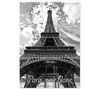 Paris noir blanc (Calendrier mural 2026 DIN A4 horizontal), CALVENDO calendrier mensuel: La capitale Paris en noir et blanc, vue d'un taxi