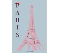 Paris Notebook:: pink and soft blue coffee table style journal with dotted pages.