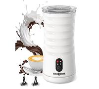 PARIS RHÔNE Montalatte elettrico 4 in 1 per schiuma di latte calda e fredda, latte caldo, antiscivolo, forma maneggevole, spegnimento automatico contenitore del latte