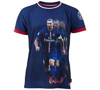 Paris Saint Germain PSG - Camicia della collezione ufficiale - Zlatan Ibrahimovic - n. 10 - Taglia: bambino, bambino, blu
