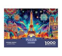 Paris Starry NightSuperior 1000-Piece Jigsaw Puzzles for Adults Delivering A Series of Challenging Educational Games - Positioned As The Ideal Educational Gift Jigsaw Puzzles for Adults And Kids Age